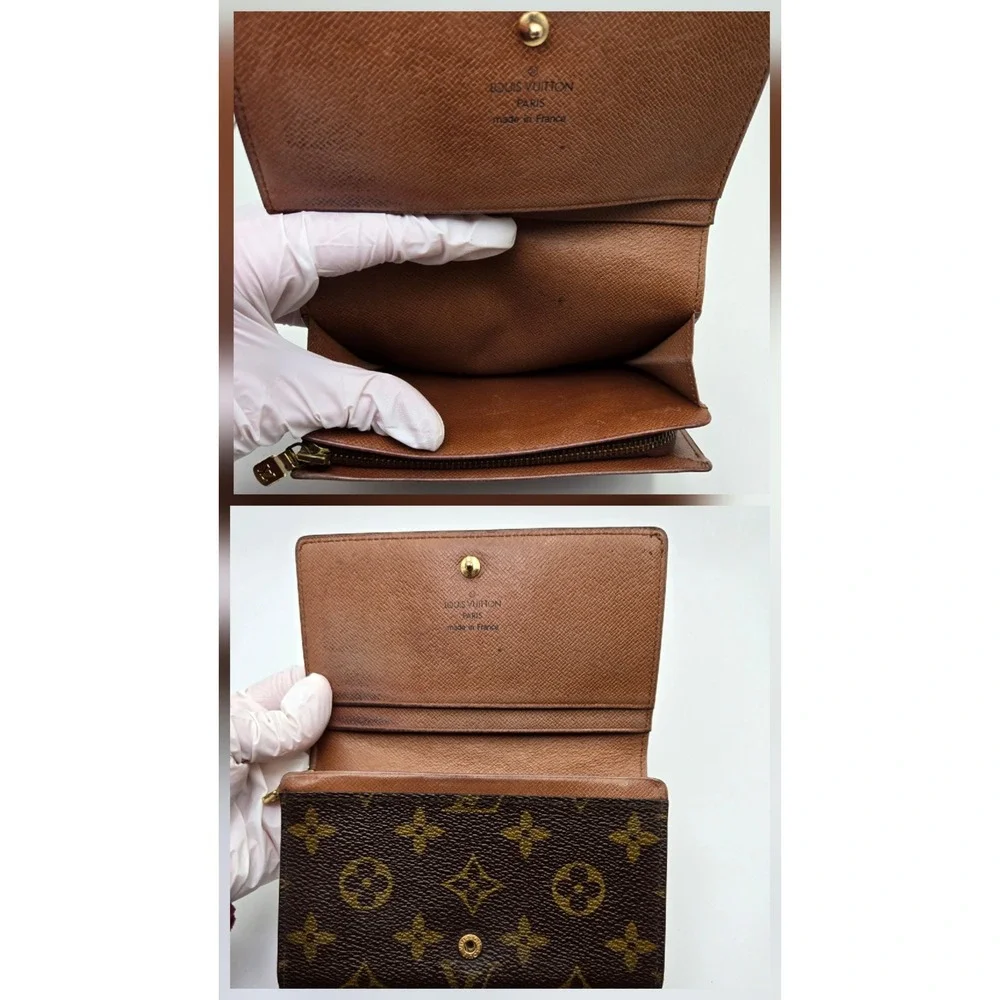 Louis Vuitton Monogram Tresor Wallet Brown Canvas Bifold France